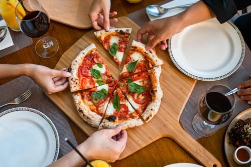 Ooni 14” Bamboo Pizza Peel - 22.6" L x 14" W Wooden Pizza Spatula & Serving Board