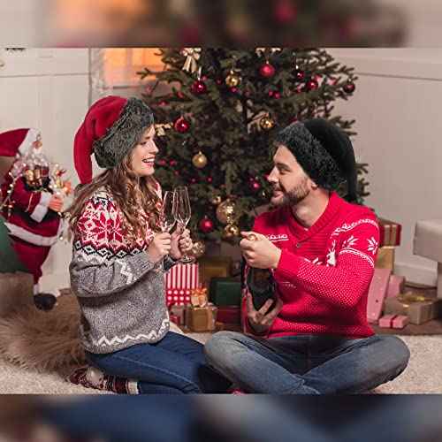 Personalized Santa Hat - Super Soft Plush Christmas Hat for Adults, Unisex Holiday Party Gift