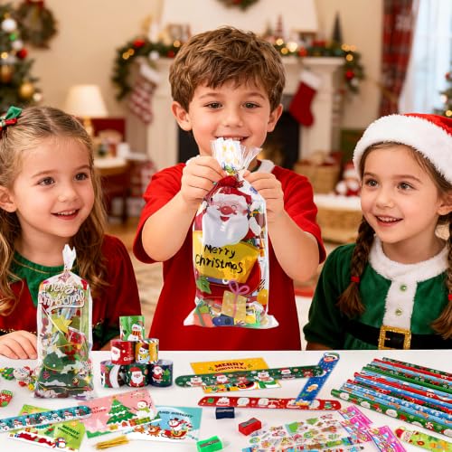 Christmas Party Favor Set for Kids - 24 Pack Holiday Stationery & Toys
