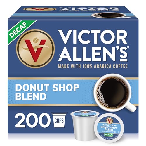 Decaf Donut Shop Blend Coffee Pods - 200 Count, Medium Roast for Keurig