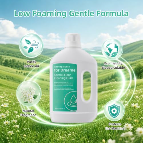 2 Pack Floor Cleaning Solution for Dreame Robot Vacuums | Eco-Friendly & Streak-Free