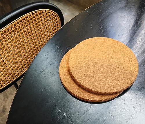 HillSpring Cork Trivets Set of 4 7.5 Inch Hot Pads for Kitchen & Decor