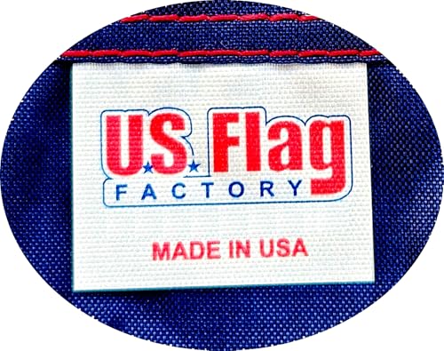 Outdoor US Flag 3x5 FT Nylon Embroidered Stars Sewn Stripes Made in USA