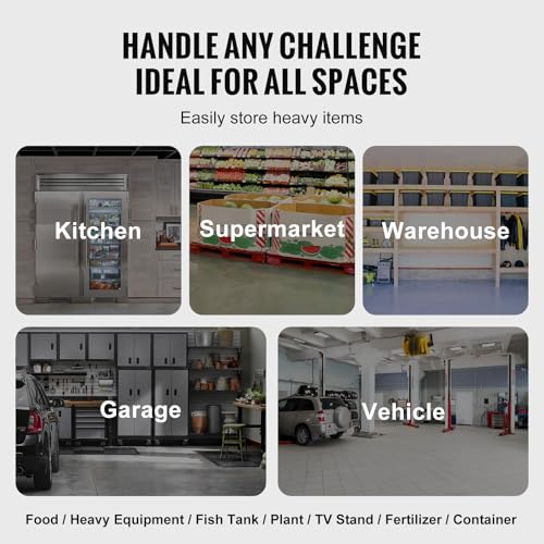 Heavy-Duty Aluminum Dunnage Rack 48x14x8 Inches, 1000 lbs Capacity, Commercial Food Floor Storage
