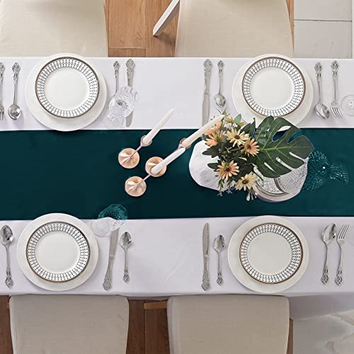 Hunte 6 Pack Satin Christmas Table Runners 12x108 Inches for Weddings & Events