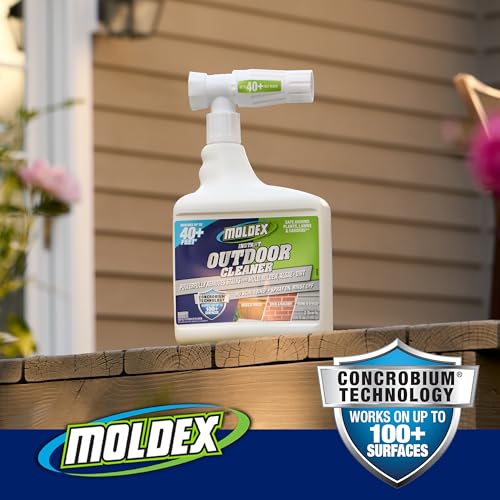 Moldex Outdoor Surface Cleaner with Bleach 64 oz Hose End Spray 2 Pack