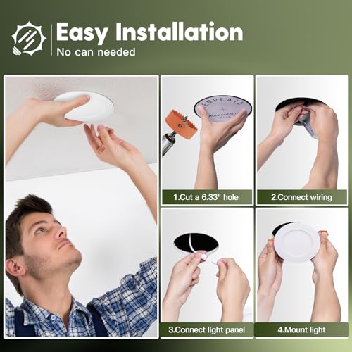 24 Pack 4 Inch LED Recessed Lights with Junction Box, 5CCT, 700 Lumens