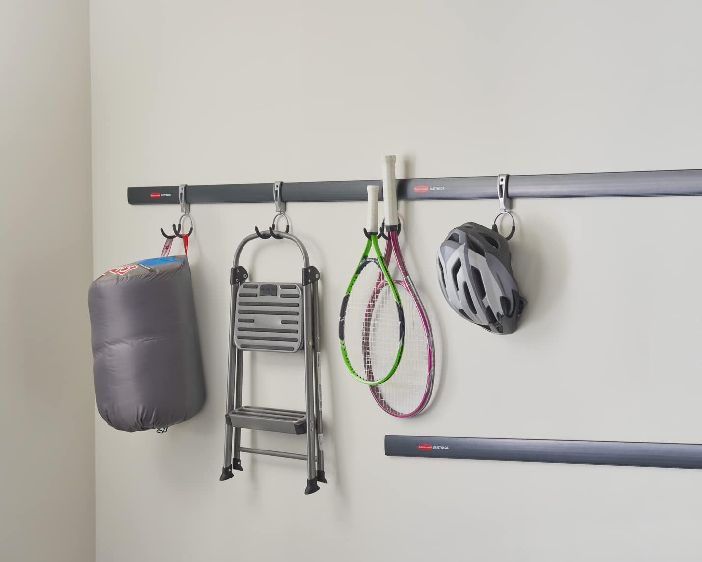 Rubbermaid FastTrack Compact Hook - Soft Grip Garage Organizer for Cords, Ropes, & Small Hoses
