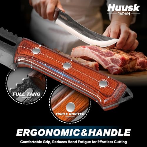 Japanese High Carbon Steel Carving Knife with Ergonomic Handle - Professional Kitchen Tool