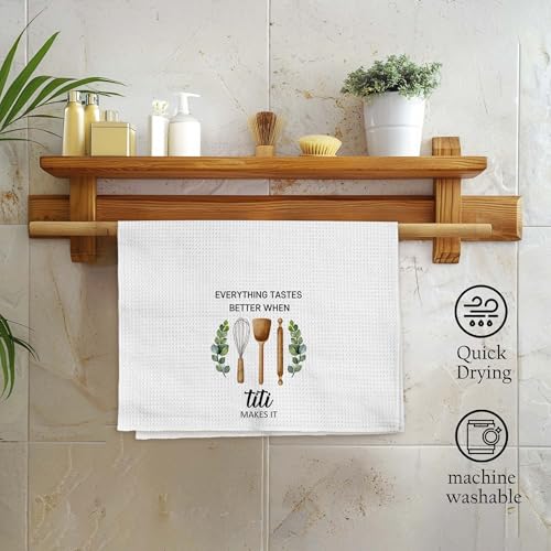 Qskjre Titi Gifts Kitchen Towels - Decorative Hand Dish Towel for Kitchen Decor 16x24 Inches