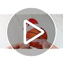 Thyle 12 Pcs Basketball Christmas Ornaments with Santa Hat – 4 Inch Bulk Set