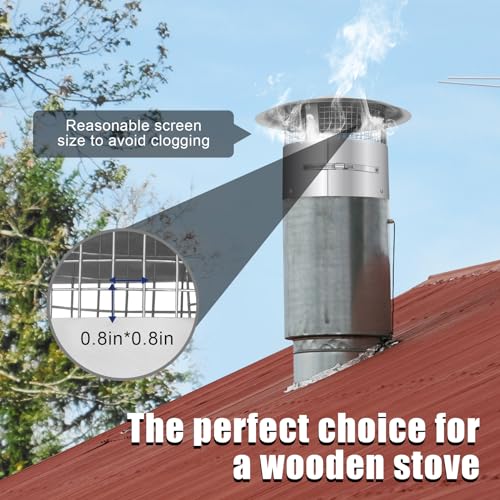 14 Inch Round Stainless Steel Chimney Cap with Tapered Top & Fastening Device - Variation of 14 in