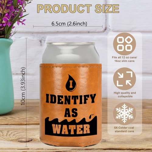 CaseTank White Elephant Can Cooler - Funny Christmas Gift for Dad Men Leather, Color-1