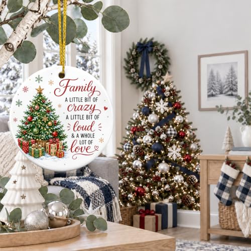 Funny Family Christmas Ornaments Gifts for Mom Dad Sister Brother