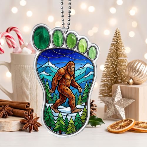 Bigfoot Ornament 3.94 Inch Camping Lover Gift - Outdoor Adventure Decor