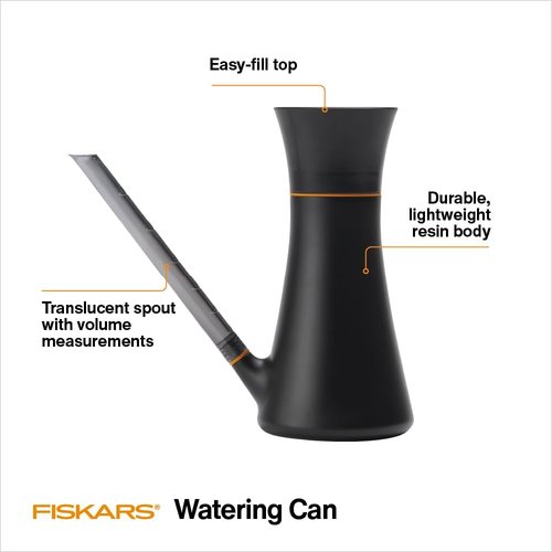 Fiskars Indoor Watering Can - Long Reach Spout for Precision Hydration | Ergonomic 40 oz Design
