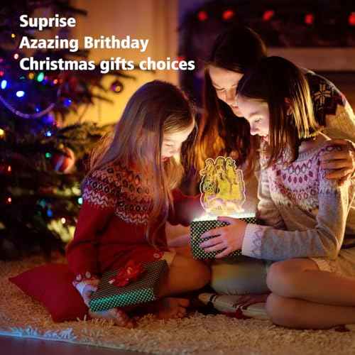 Music Girls Singer 3D Night Light 16 Colors Changing Remote Cracked Base Control Taylor Girly Figure Illusion Led Lamp for Fans/Girls/Boys/Kids/Gifts for Christmas Birthday