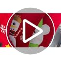 BOffer Red Penguin 20in Velvet Animal Christmas Stocking with 3D Deer, Bear, Snowman – Lined Xmas Stocking for Kids
