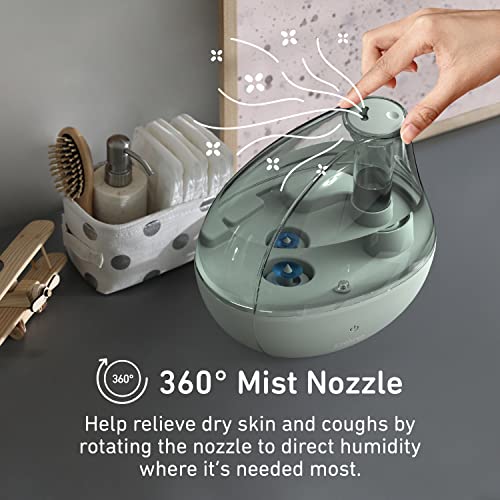 Pure Enrichment PureBaby Whisper Green Ultrasonic Cool Mist Humidifier for Nursery