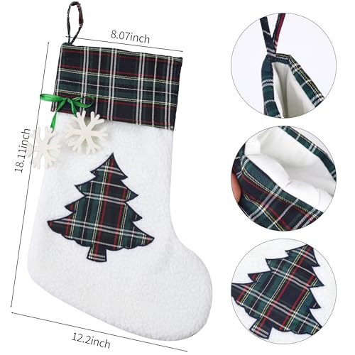 XinblueCo Christmas Pet Stockings - Red Snow Paw and Fish Bone Pattern, Large Fireplace Hanging Decor
