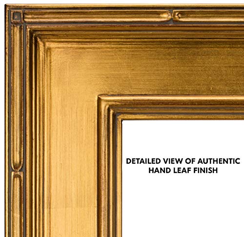 8x10 Gold Leaf Museum-Quality Ornate Picture Frame - Antique Style Open Back, Pack of 1 - Variation of THIS listing