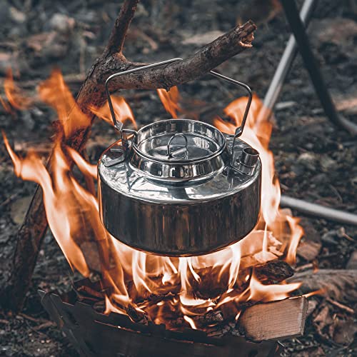 Fire-Maple Antarcti Camping Kettle 1.6 Quarts Stainless Steel Open Fire Pot