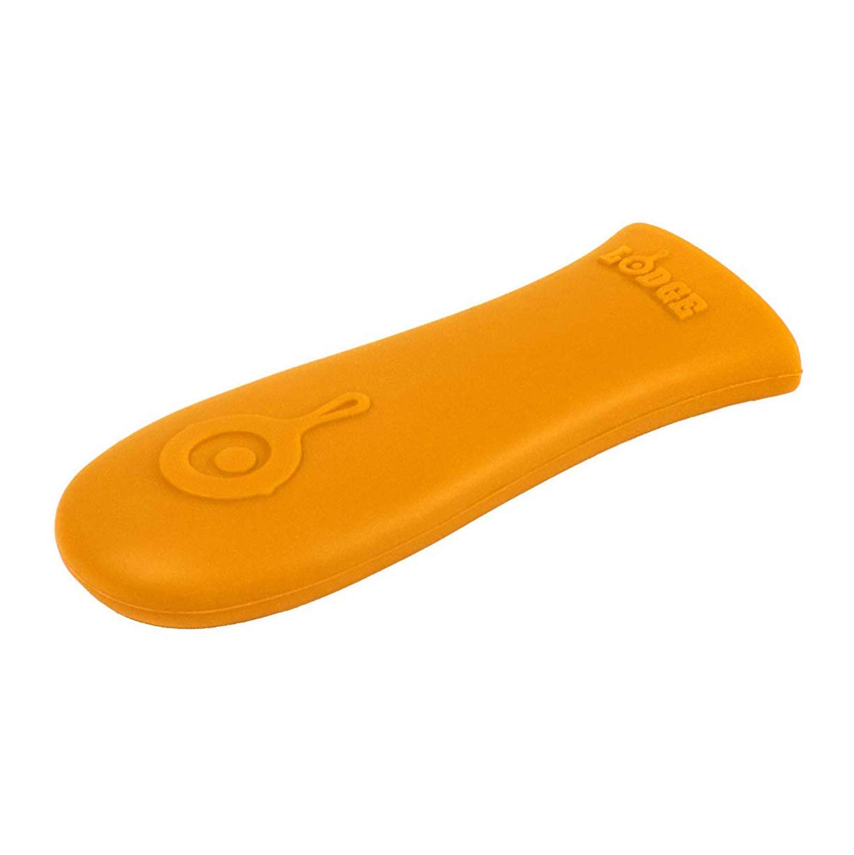 Lodge Silicone Hot Handle Holder - Dishwasher Safe Hot Handle Holder Designed for Lodge Cast Iron Skillets 9 Inches+ w/Keyhole Handle - Reusable Heat Protection Up to 500° - Orange