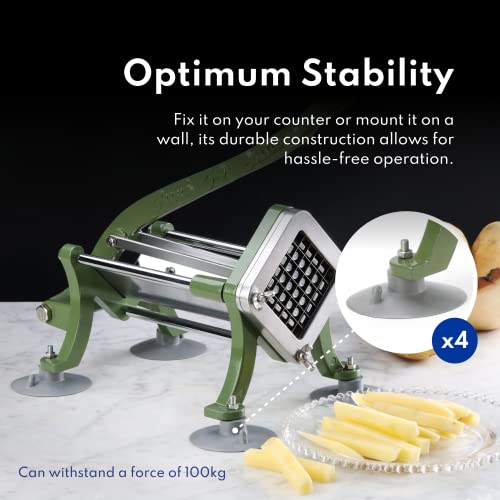 Commercial French Fry Cutter 1/2-Inch Heavy-Duty Potato Slicer for Kitchen
