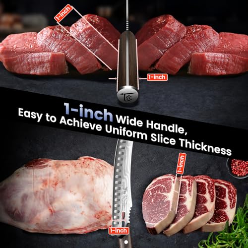 3-Piece Butcher Knife Set with Cleaver and Boning Knife - Meat & BBQ Tools