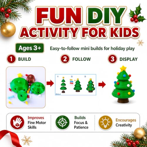 Celltestria Advent Calendar 2026 3D Printed Assembly Toys – Ski Town Christmas Figure Set