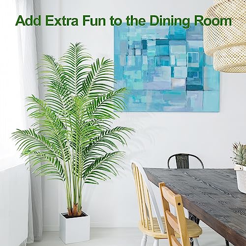 6ft Tall Artificial Palm Tree with 18 Leaves Indoor Decor Faux Tropical Areca Tree