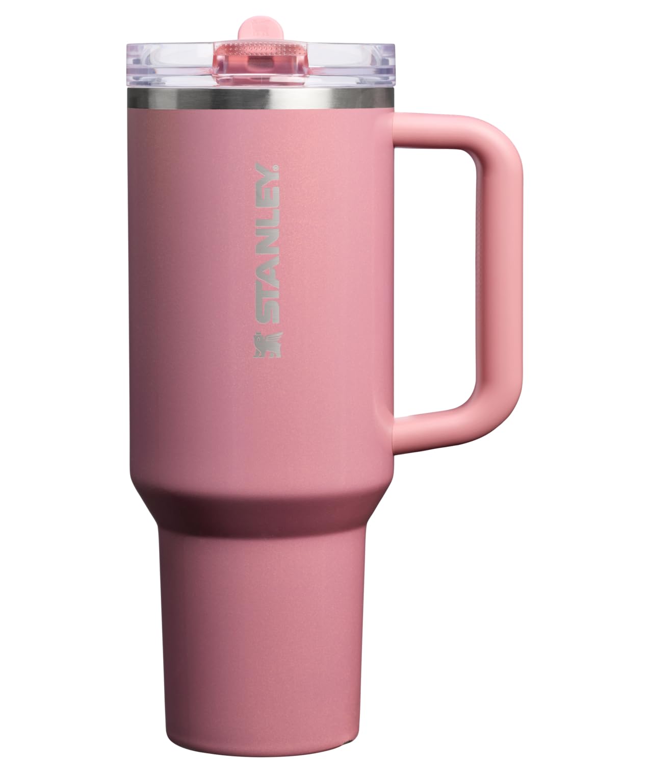 STANLEY Quencher ProTour Flip Straw Tumbler with Leakproof Lid 40 oz| Built-in Straw & Handle | Cupholder Compatible for Travel | insulated Stainless Steel Cup | BPA-Free | Port Shimmer
