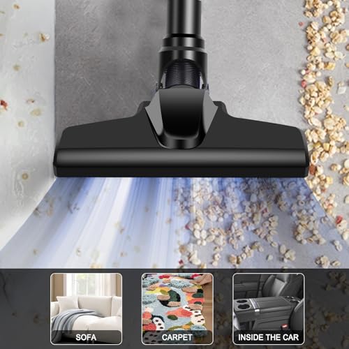 Cordless Handheld Vacuum Cleaner for Milwaukee 18V Battery - Red, Tool Only, Pet Hair & Car Use