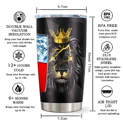 Husband Birthday Gift Tumbler 20oz — kirusel, Anti-Leak BPA-Free Flip Lid