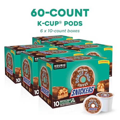 The Original Donut Shop Snickers Flavored Coffee K-Cup Pods - Pack of 60