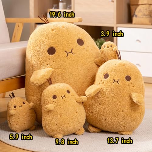 Potato Plush, 13.7inch Kawaii Stuffed Potato Pillow Soft Cute Potato Plushie Pillow,Funny Food Plush Pillows Doll for Kids Gifts Home Decor Party