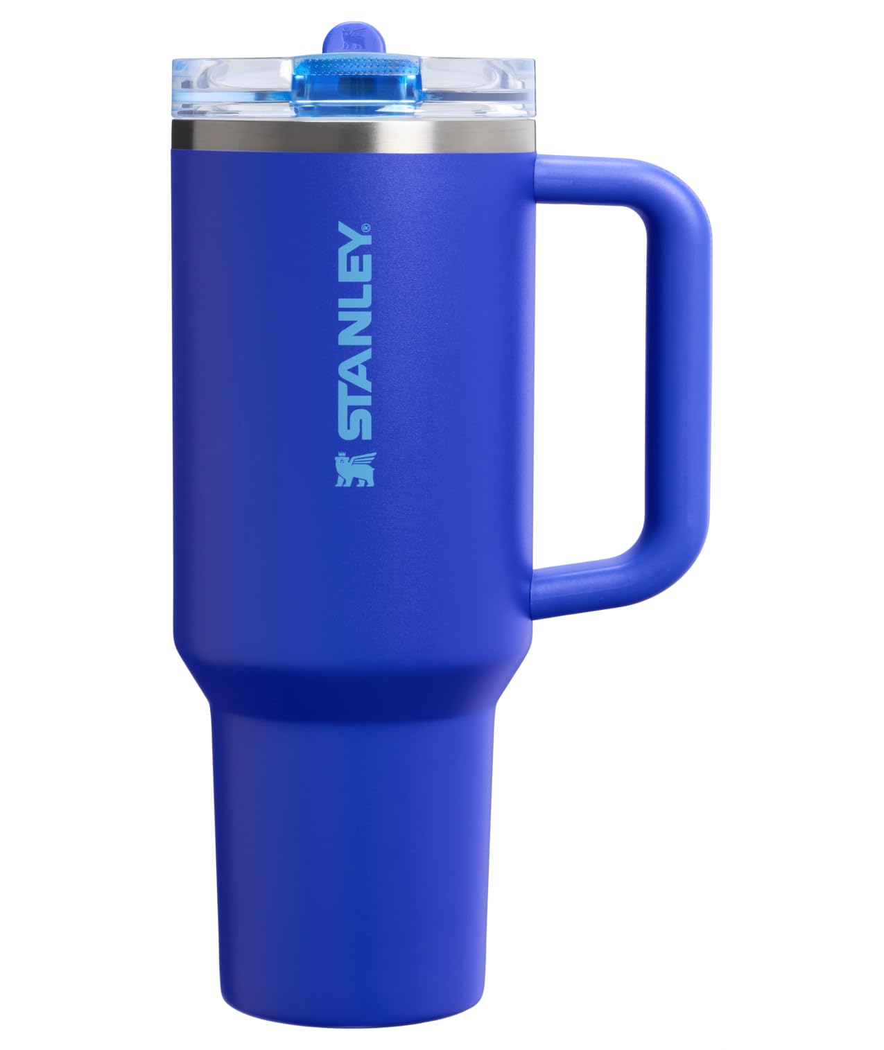 STANLEY Quencher ProTour Flip Straw Tumbler with Leakproof Lid 40 oz | Built-In Straw & Handle | Cupholder Compatible for Travel | Insulated Stainless Steel Cup | BPA-Free | Cobalt