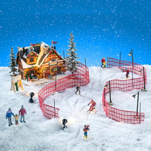 Lemax Apres-Ski Lodge Set #56676 Collectible Lighted Building