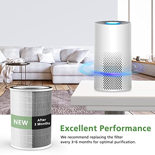 White KILO Air Purifier Filter Replacement for Afloia KILO/MIRO PRO - 2 Pack