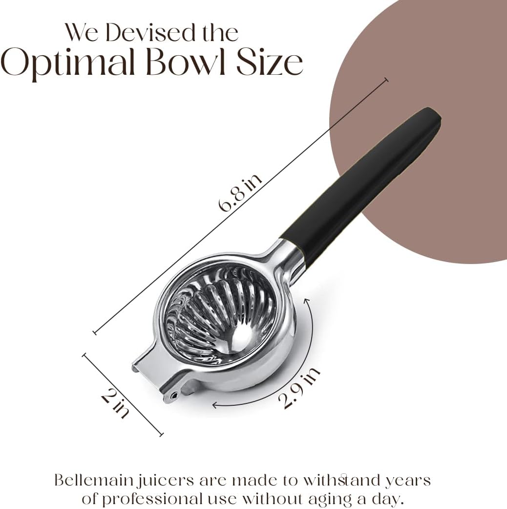 Stainless Steel Lemon Squeezer | Heavy-Duty Manual Citrus Juicer for Lemons & Limes