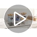 HomePekite Bamboo & Glass Laundry Pods & Dryer Sheet Storage Set - 2+1 Pack