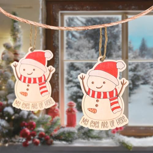 Funny Snowman Ornaments (2Pcs) Hilarious Christmas Tree Decoration