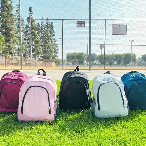 NGIL Glitter-Black Canvas School Backpack - Lightweight & Durable for Kids & Teens