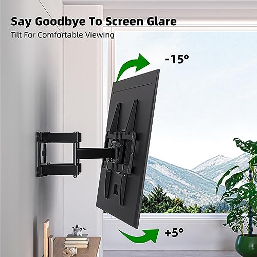 37-84 Inch Full Motion TV Wall Mount with Swivel & Tilt for Flat Screens
