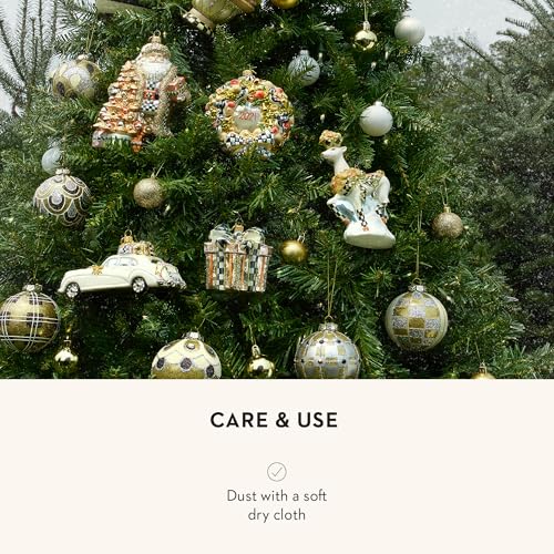 MACKENZIE-CHILDS Glass Ball Ornament Set, Golden Hour