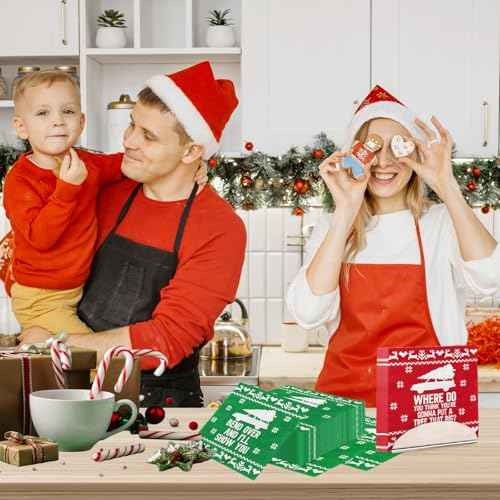 Christmas Vacation Decorations Napkins,40pcs Christmas Cocktail Napkins Disposable Red and Green Christmas Paper Napkins for Xmas Bathoroom Decor Winter Christmas Vacation Party