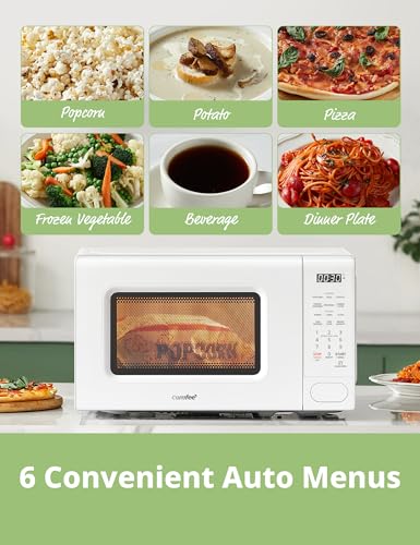COMFEE' 0.7 Cu.Ft Countertop Microwave Oven 700W White - Modern Variation