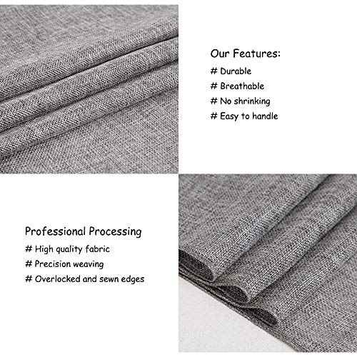 B-COOL 2 Packs Burlap Table Runners Natural Gray Table Runner for Party Dining Rustic Wedding Rectangular Fall Thanksgiving Table Decoration 12x84inch