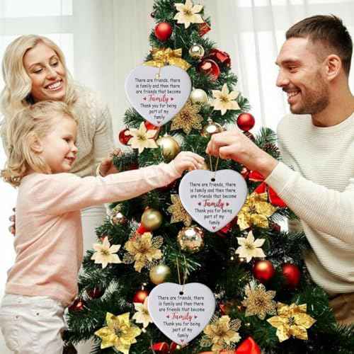 Family Christmas Ornaments 2025,Gifts for Family Friends Christmas Ideas,Personalized Ornaments for Christmas Tree,Long Distance Whole Families Gifts