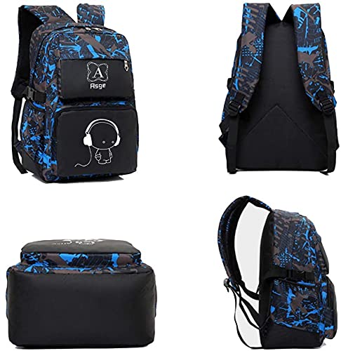 Asge Backpack for School Boys Backpacks Kids Camo Bookbag Middle Bags